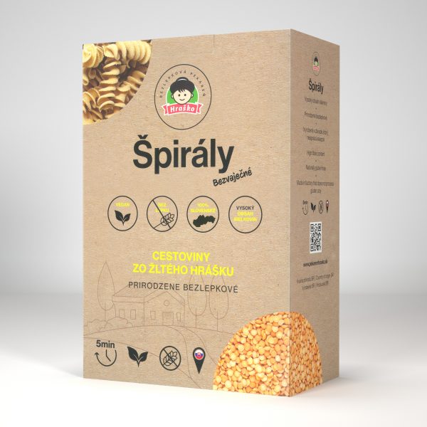 Špirály zo žltého hrachu - 250g
